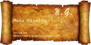 Metz Gizella névjegykártya